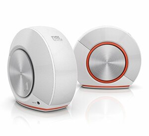 JBL Pebbles バスパワードスピーカー USB/DAC内蔵 ホワイト JBLPEBBLESWHTJ(中古品)