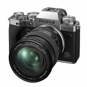 FUJIFILM ミラーレス一眼カメラ X-T4レンズキット シルバー X-T4LK-1680-S(中古品)