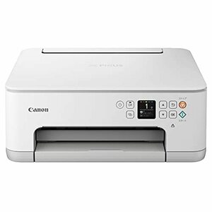 Canon プリンター A4インクジェット複合機 PIXUS TS7530 ホワイト 2021年モ(中古品)