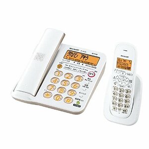 シャープ デジタルコードレス電話機(受話子機+子機1台タイプ) KuaL ホワイ (中古品)