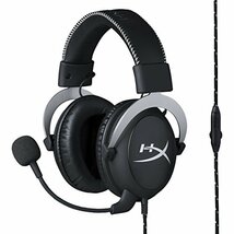 HyperX Cloud Silver ゲーミングヘッドセット インライン音量コントロールB(中古品)_画像2