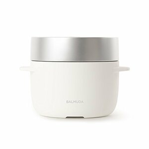 バルミューダ ザ ゴハン 3合炊き電気炊飯器 BALMUDA The Gohan K03A (White(中古品)