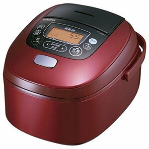 東芝 真空IHジャー炊飯器（5.5合炊き） レッドTOSHIBA 真空かまど炊き（真 (中古品)