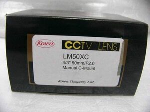 Kowa/興和 Cマウントレンズ LM50XC 3/4 50mm F2.0 800万画素解像度(中古品)
