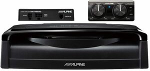 アルパイン(ALPINE) パワードサブウーファー 20cmシート下設置型 SWE-1200(中古品)