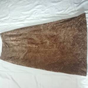 p.m ビロード調 ロングスカート 61