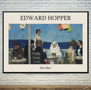  C2217 エドワード・ホッパー Edward Hopper キャンバス ポスター 50×70cm イラスト インテリア 雑貨 海外製 枠なし I