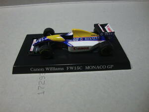 1/64 アオシマ　F1 GP ウイリアムズ　コレクション　キャノン　ウイリアムズ　FW15C #0 デイモンヒル　1993 モナコGP ジャンク