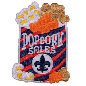 PG18 POPCORN SALES ボーイスカウト BSA ワッペン パッチ ロゴ エンブレム アメリカ 米国 USA 輸入雑貨 ポップコーン 刺繍