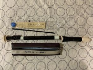 中古 ZEN-ON アルトリコーダー 1000B 日本製