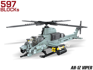 M0026H　AFM AH-1Z ウ゛ァイパー 攻撃ヘリコプター 597Blocks