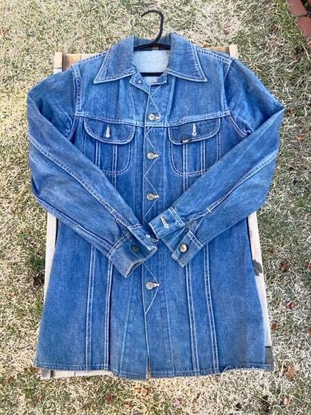 Old / Lee】デニムジャケット/シャツジャケット 肩幅41cm 着幅44cm 着丈73cm めちゃくちゃカッコイイ Levi’s Wrangler denim jacket