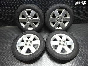 ●AUTECH オーテック 15インチ 5.5J +50 PCD 100 4H シルバー×ポリ WINTER MAXX WM01 175/65R15 2019年製 アクア フィット スイフト 棚K-3