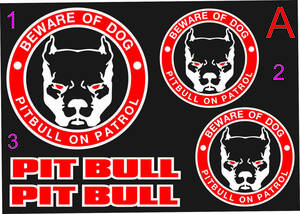 pitobruPITBULL Patrol sticker 5 sheets dog food Lead dog dog supplies necklace dog for mature dog dog for for medium-size dog dog food for mature dog E50