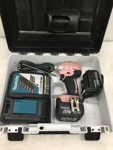 【中古品】マキタ 充電式インパクトドライバ 14.4V 3.0Ah ピンク TD138DRFXP　●●　ITMWBOE1Q7XK