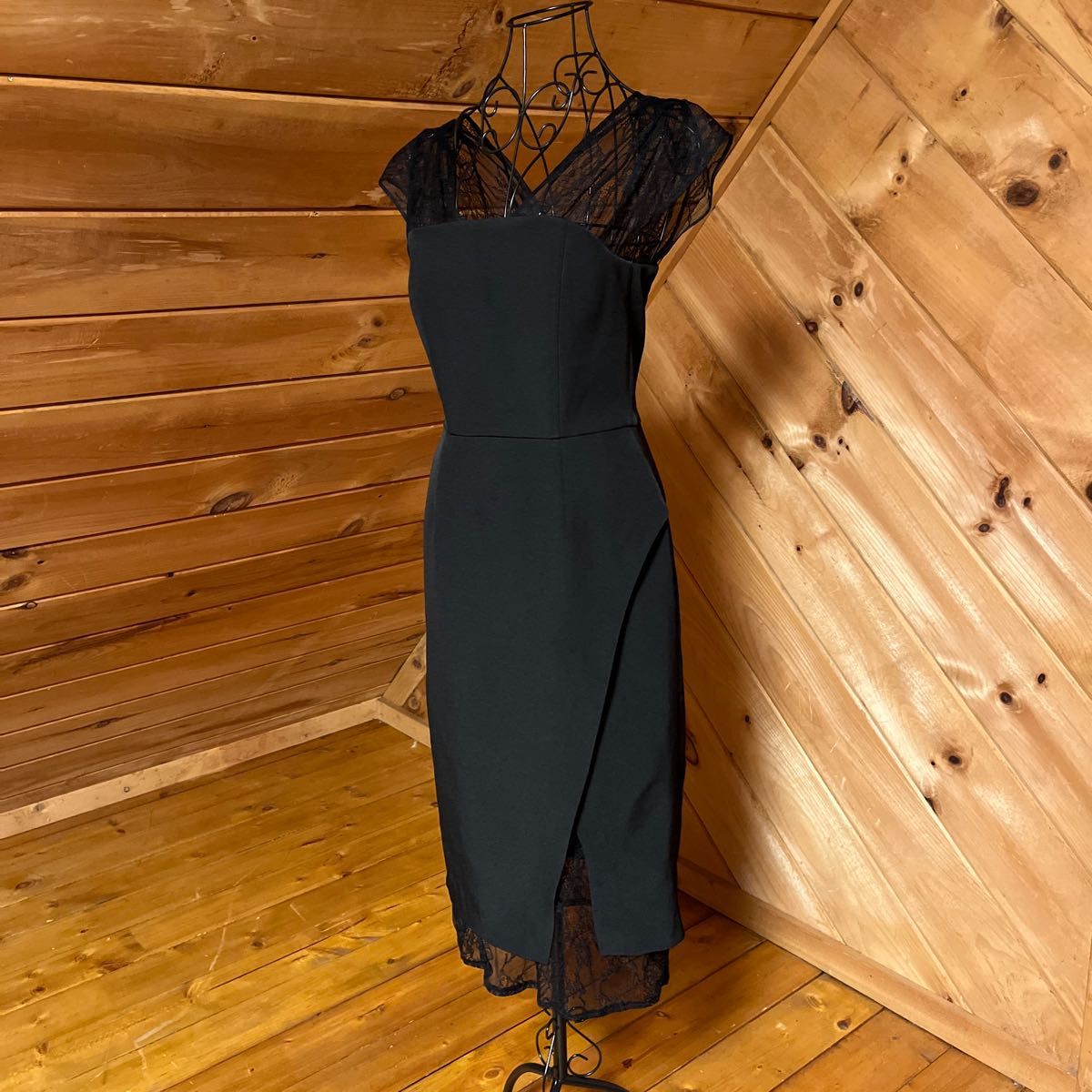 PENTAGON NECK FOLD HEM DRESS オンラインストア販促 www.obattabetta.jp