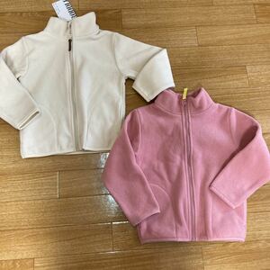 100サイズ☆フリース☆アウター☆二色セット☆未使用☆保育所☆まとめ買い☆子供服