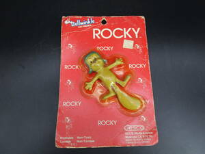 珍品「空飛ぶロッキーくん 　フィギュア　 Rocky&Friends　 jesco 　1985」ゴム人形 当時物