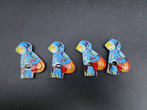  Showa Retro tin plate. pipe [ astronaut ] extra . toy cheap sweets dagashi shop (k