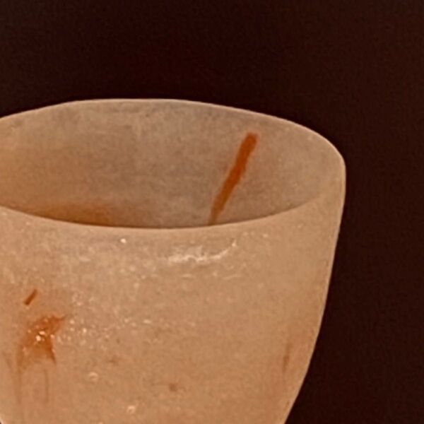 フリーグラス 桜のグラスa 食器 ビアグラス 黒高台 硝子 一点物 パートドヴェール プレゼント 手作り 期間限定割引 ガラス工芸