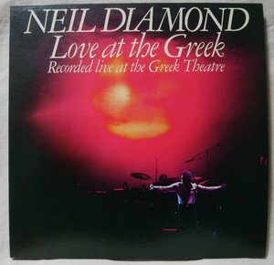 ★★ニールダイアモンド NEIL DIAMOND LIVE at THE GREEK★ 見開きジャケット / 歌詞カード付★国内盤 アナログ盤 [2046TPR