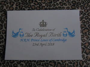 【美品】イギリス王室☆ポストカード☆ルイ王子誕生記念