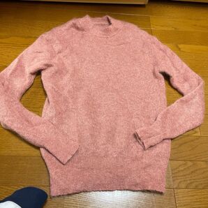 アダムエロペ モヘアニット ピンク フリーサイズ