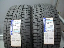 SR1404 新品スタッドレス 245/45R18XL 冬2本価格！ミシュラン X-ICE3+ 2019年 法人宛/営業所止め送料無料 シーマ フーガ_画像1