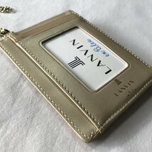 送料無料・匿名配送■新品■LANVIN en Bleu・ランバン オン ブルー■パスケース・定期入れ【ベージュ系】チェーンストラップ付_画像3