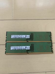 ★⑤★作動品★ SKhynix 1Rx16 PC4-2400T-UCO-11 4GB★2枚セット