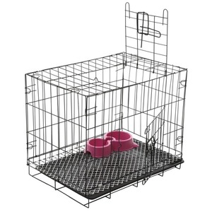  water inserting . mat attaching / ceiling window attaching pet cage L size folding cage for small dog dog for cat for dog cage cat cage black **