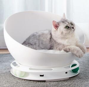 半円形 ペット用品 猫用おもちゃ 7.5KG 以内兼用 ベッド 洗える 自立式 ペットベッド □◆