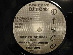 ★★MASTERD FOR DJ'S ONLY DISCO / GOT TO BE REAL - SHAKE IT - STAR LOVE - TURN THE BEAT AROUND TO SIR WITHLOVE 他