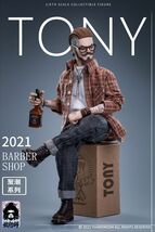 新品未開封 jc001 Barber Tony 理容師 トニー 1/6 フィギュア (検 ホットトイズthreeA 3A Ashley Wood アシュレイ・ウッド スリーエー )_画像6