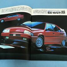 D64-101 [カタログ] シトロエンBX BX19GTi16V BX19TRi アーバンキャット シールあり_画像2