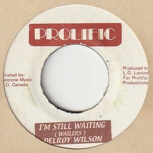 【REGGAE】I'M Still Waiting / Delroy Wilson - A Still Version [ Prolific Re-Issue (CA) ] ya50