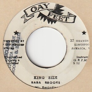 【SKA】King Size / Baba Brooks - Brown Eyes / The Saints [ Gay Feet 70'S (JA) ] ya26