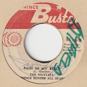 【SKA】Pain In My Belly / The Maytals - Treating Me Bad / The Maytals [Prince Buster Re-Issue (JA)] ya87