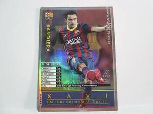 WCCF 2013-2014 BAN シャビ　Xavier Hernandez Creus 1980 Spain　FC Barcelona 13-14 Bandiera