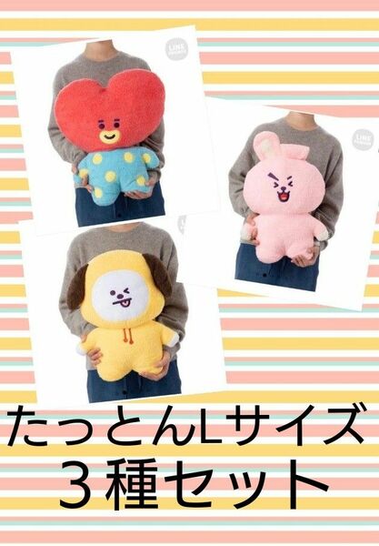 公式 Bt21 たっとん Lサイズ ３種セット TATA COOKY CHIMMY 