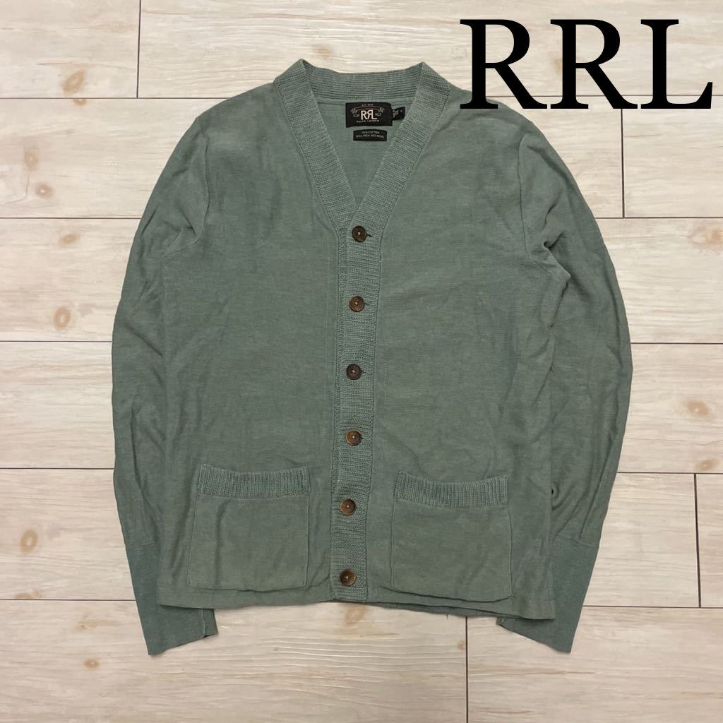 新品Sサイズ】RRL ダブルアールエル インディゴ ニットカーディガン