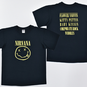 送料300円│NIRVANA ニルヴァーナ ★ anvilボディ 2003コピーライト ヴィンテージ 半袖 Tシャツ 黒 メンズ M