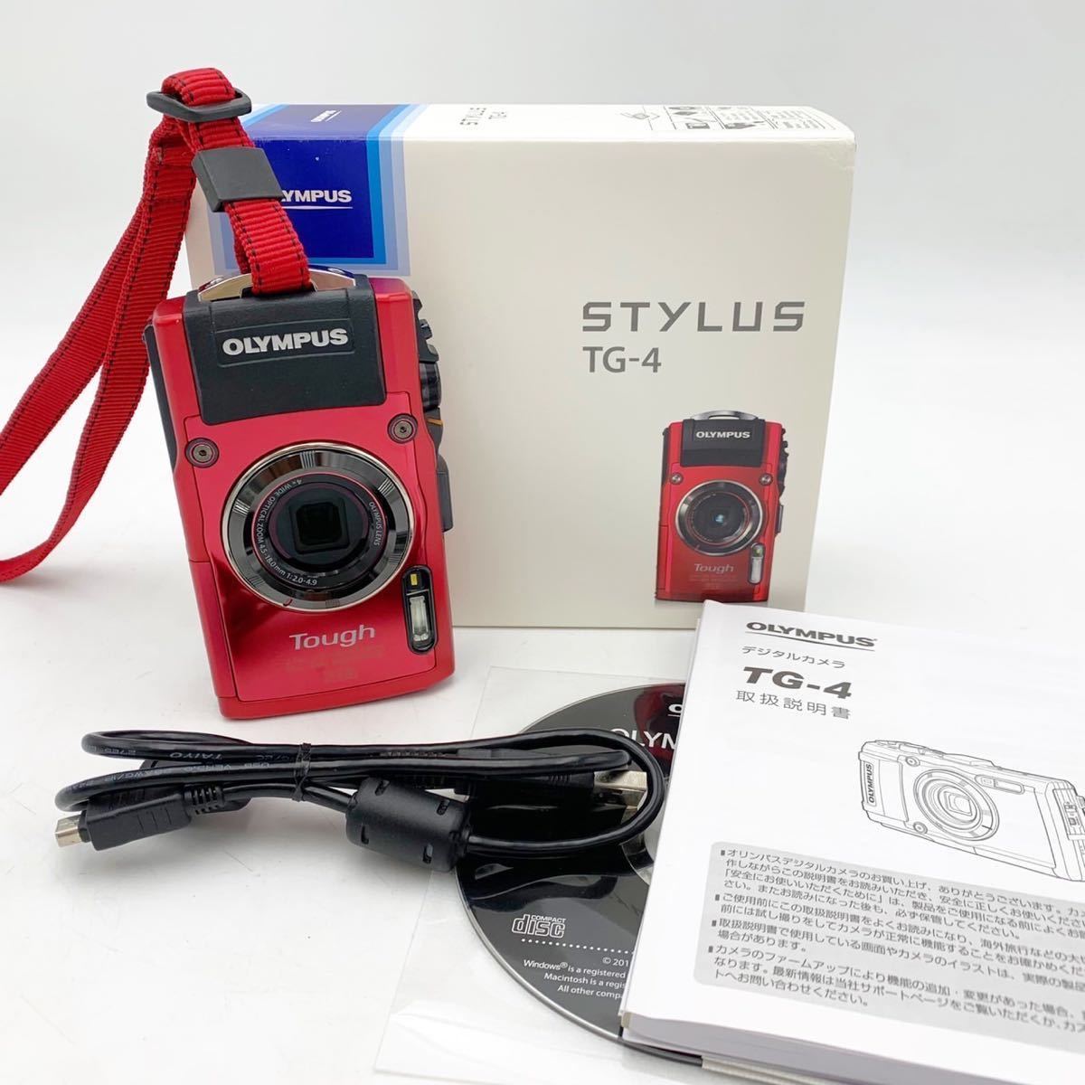 OLYMPUS デジタルカメラ STYLUS TG-4 Tough レッド shimizu-kazumichi.com