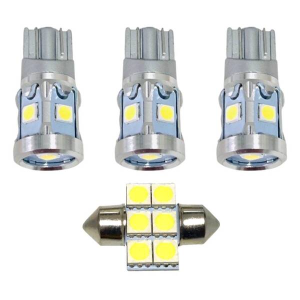 鬼爆 F15 ジューク NISMO RS 純正球交換用 LED ルームランプ バルブセット 室内灯 車内照明 読書灯 ウェッジ球 カスタムパーツ