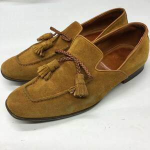 santoni イタリア製 サントーニ タッセルスリッポン スウェード 7表記