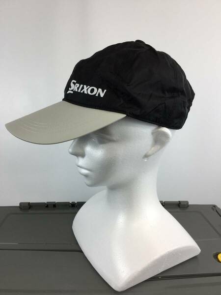 スリクソン SRIXON ナイロンゴルフキャップ ブラック ライトグレー フリーサイズ