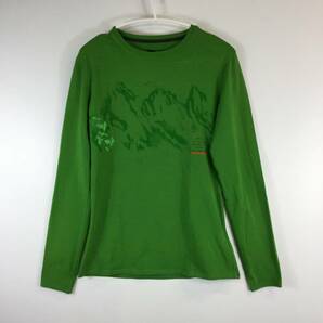  SALEWA サレワ 長袖Tシャツ 伸縮生地 グリーン系 レディース 42/36サイズ