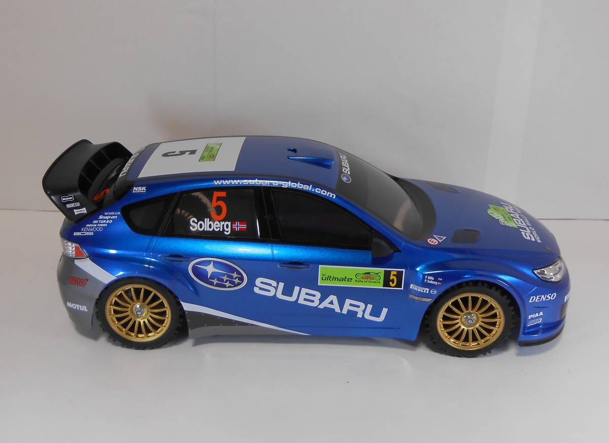タミヤ 1/10RC スバル インプレッサ WRC 2008 塗装済み ボディのみ 