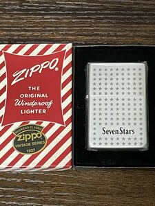 zippo セブンスター 会津 漆塗 1937レプリカ 限定品 SevenStars 1995年製 特殊加工品 1937REPLICA ケース 保証書 当選通知書