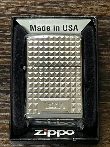 zippo ラーク ダイヤ カット 限定品 LARK 2009年製 silver シルバー 厚プレート ケース 保証書